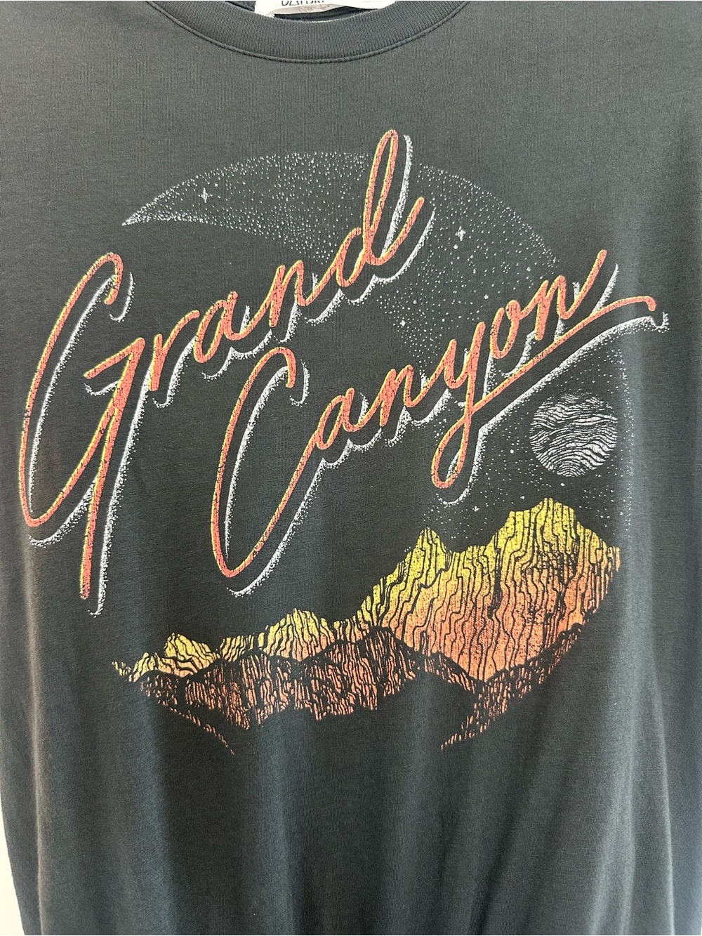 XS Free People FP x Daydreamer Black Grand Canyon Graphic Bodysuit with Sunset - Picture 2 of 5